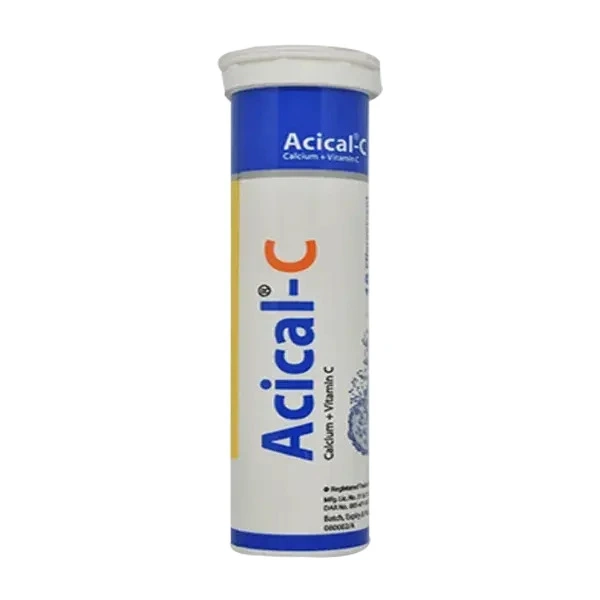 Acical-C 1000 mg+327 mg+500 mg Effervescent Tablet