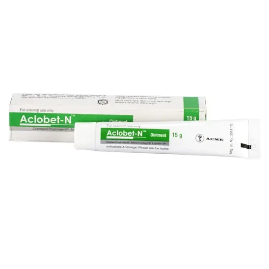 Aclobet-N (0.5 mg+5 mg+1 Lac IU)/gm Ointment