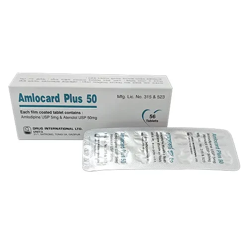 Amlocard Plus 5 mg+50 mg Tablet