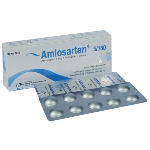 Amlosartan 5 mg+160 mg Tablet