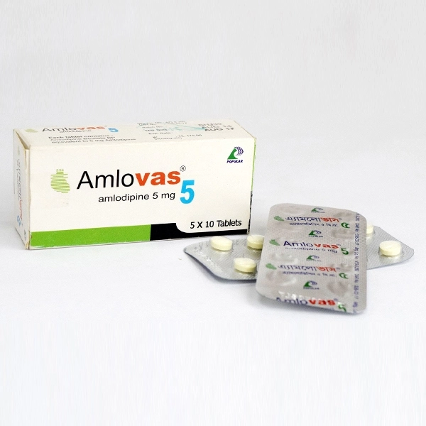 Amlovas 5 mg Tablet