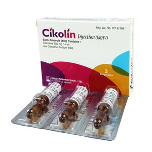 Cikolin 500 mg/4 ml IM/IV Injection