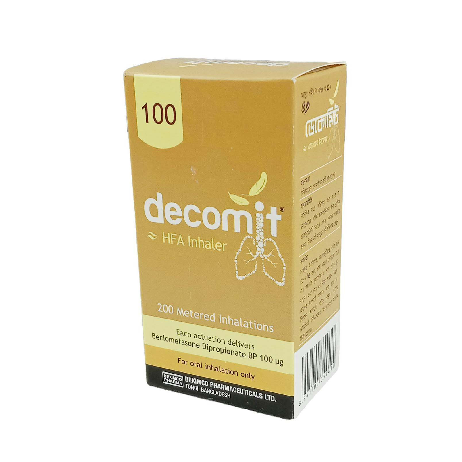 Decomit Plus (100 mcg+6 mcg)/puff Inhaler