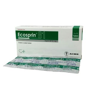 Ecosprin 81 mg Tablet (Enteric Coated)