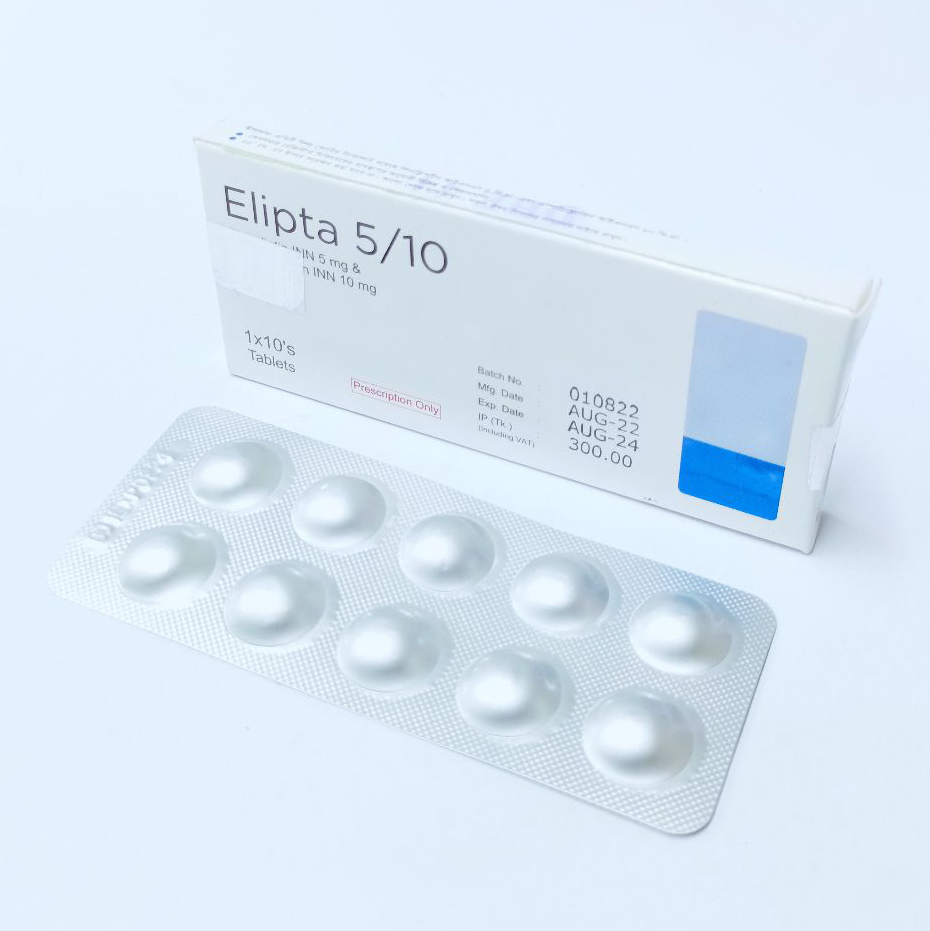 Elipta 10 mg+5 mg Tablet