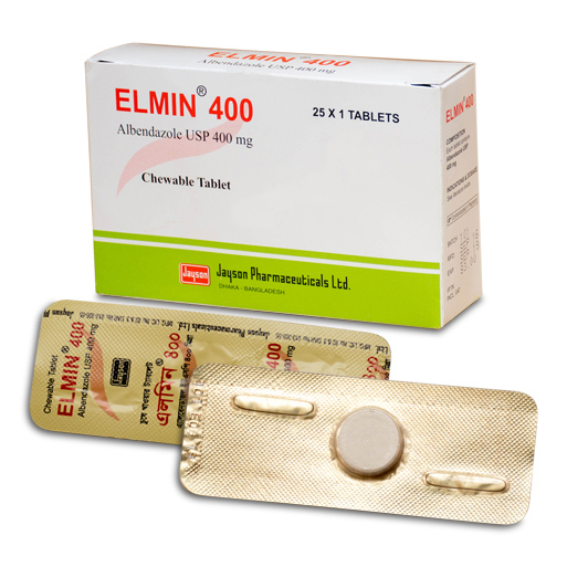 Elmin 400 mg Chewable Tablet