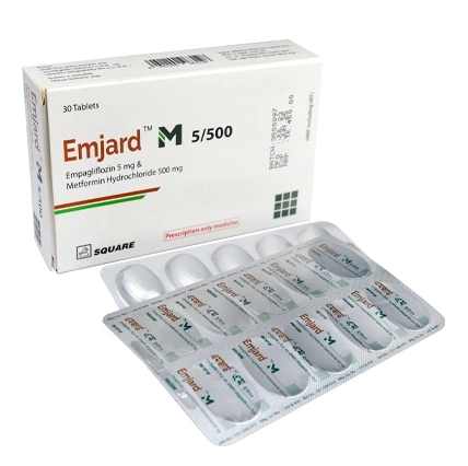 Emjard M 5 mg+500 mg Tablet