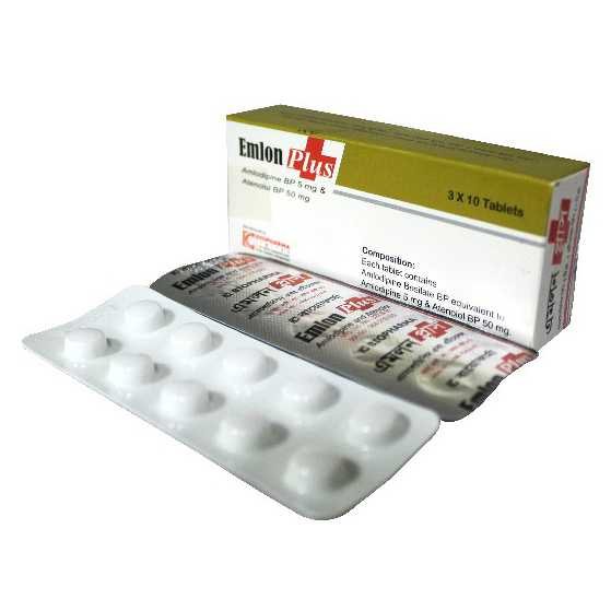 Emlon Plus 5 mg+50 mg Tablet