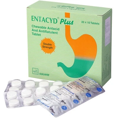 Entacyd Plus 400 mg+400 mg+30 mg Chewable Tablet