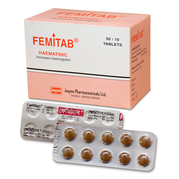 Femitab 200 mg+200 mcg Tablet