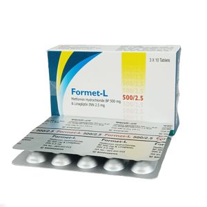 Formet L 2.5 mg+500 mg Tablet