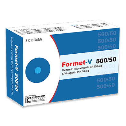 Formet V 50 mg+500 mg Tablet