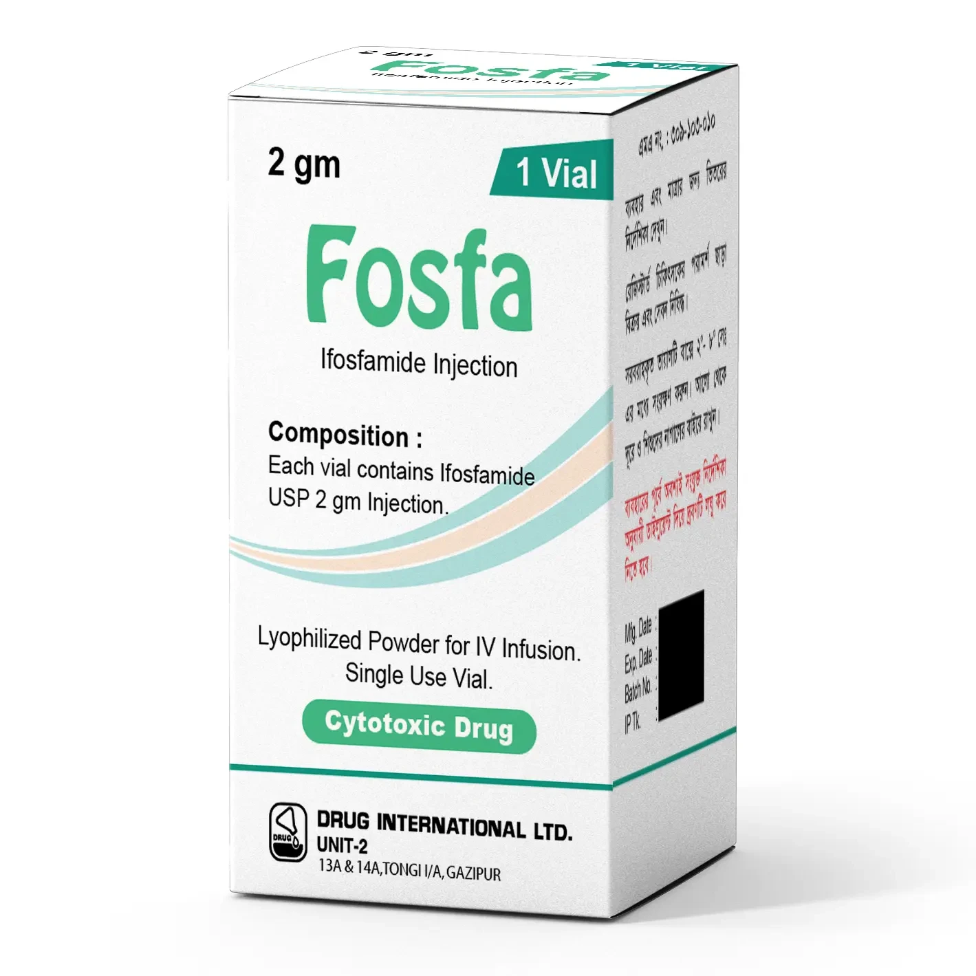 Fosfa 2 gm/vial IV Infusion