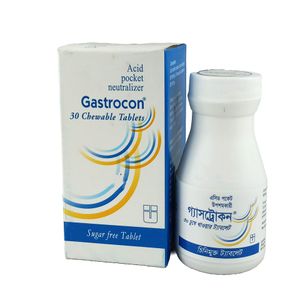 Gastrocon 500 mg+100 mg Chewable Tablet