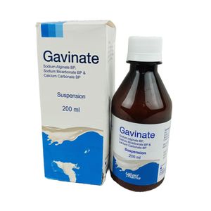 Gavinate (500 mg+267 mg+160 mg)/10 ml Oral Suspension