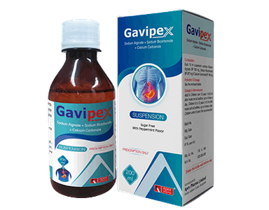 Gavipex (500 mg+267 mg+160 mg)/10 ml Oral Suspension