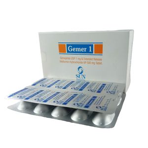 Gemer 1 mg+500 mg Bilayer Tablet