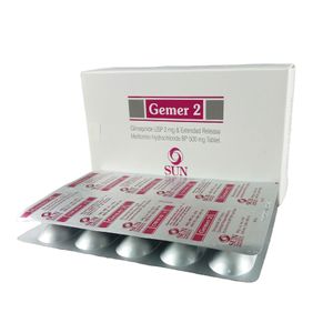 Gemer 2 mg+500 mg Bilayer Tablet