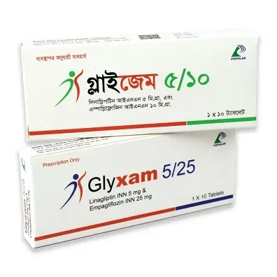 Glyxam 10 mg+5 mg Tablet