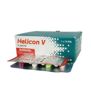 Helicon V 20 mg+1000 mg+500 mg Tablet