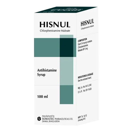 Hisnul 2 mg/5 ml Syrup