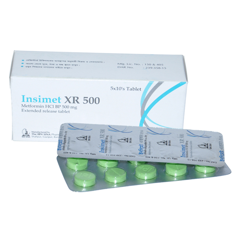 Insimet XR 500 mg Tablet (Extended Release)