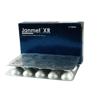 Janmet XR 50 mg+500 mg Tablet (Extended Release)