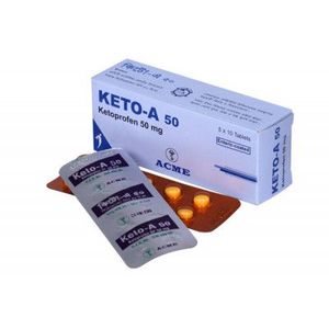 Keto-A 50 mg Tablet (Enteric Coated)