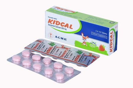 Kidcal 250 mg Chewable Tablet