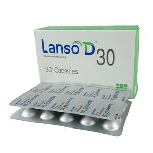 Lanso D 30 mg Capsule (Enteric Coated Pellets)