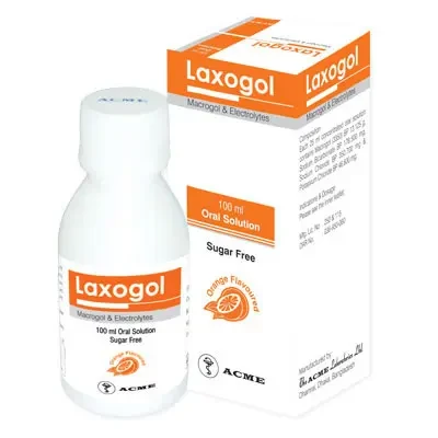 Laxogol (13.125 gm+350.7 mg+178.5 mg+46.6 mg)/25 ml Oral Solution