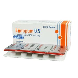 Lonapam 0.5 mg Tablet