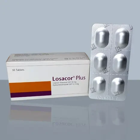 Losacor Plus 50 mg+12.5 mg Tablet