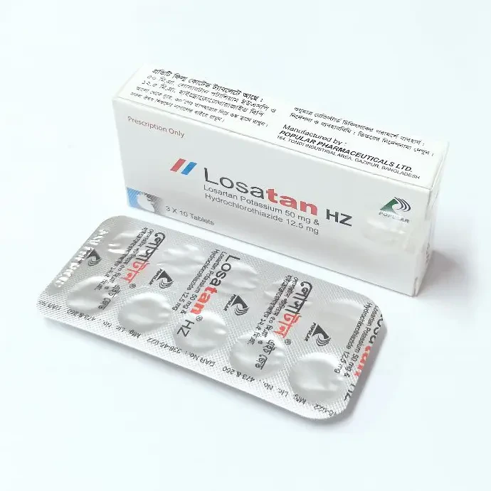 Losatan HZ 50 mg+12.5 mg Tablet