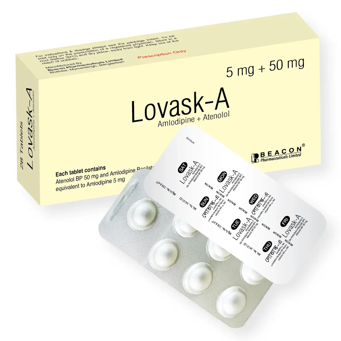 Lovask-A 5 mg+25 mg Tablet