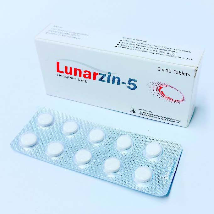 Lunarzin 5 mg Tablet