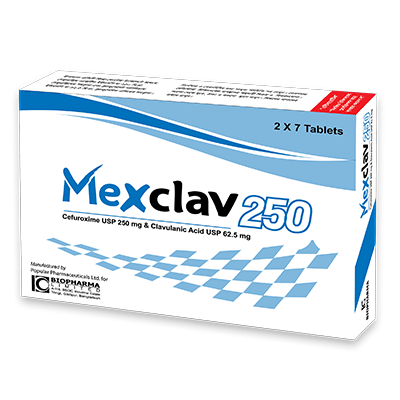 Mexclav 250 mg+62.5 mg Tablet