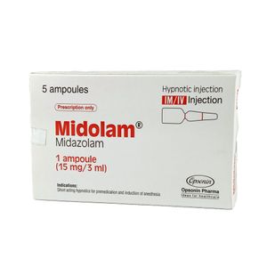 Midolam 15 mg/3 ml IM/IV Injection