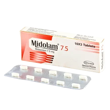 Midolam 7.5 mg Tablet