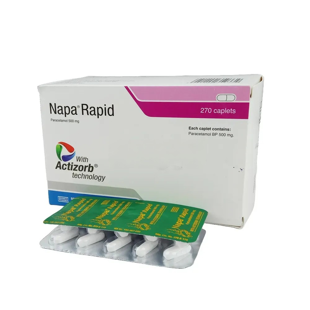 Napa Rapid (Actizorb) 500 mg Tablet