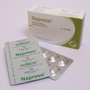 Napreso 500 mg+20 mg Tablet (Delayed Release)