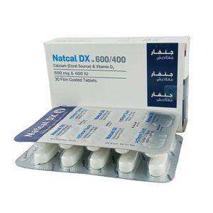 Natcal DX 600 mg+400 IU Tablet