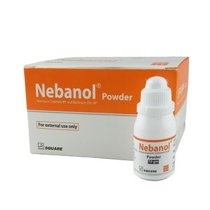 Nebanol (5 mg+250 IU)/gm Topical Powder