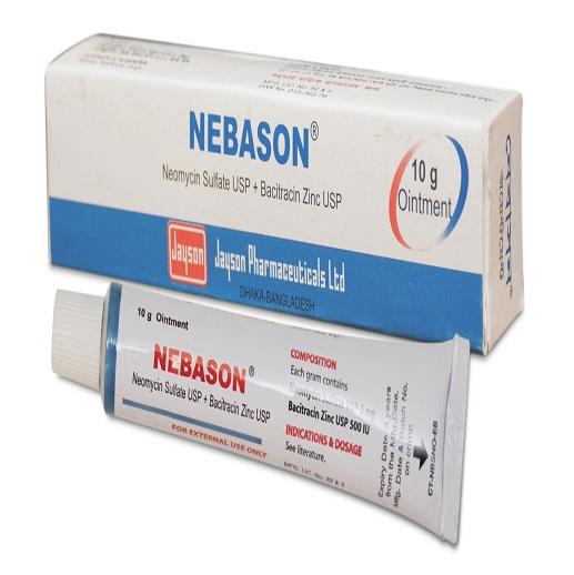 Nebason (5 mg+500 IU)/gm Ointment