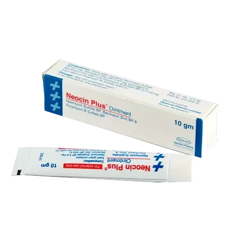 Neocin Plus (3.5 mg+400 IU+5000 IU)/gm Ointment