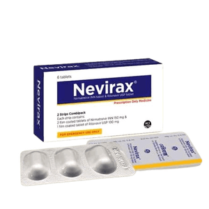 Nevirax 150 mg+100 mg Tablet