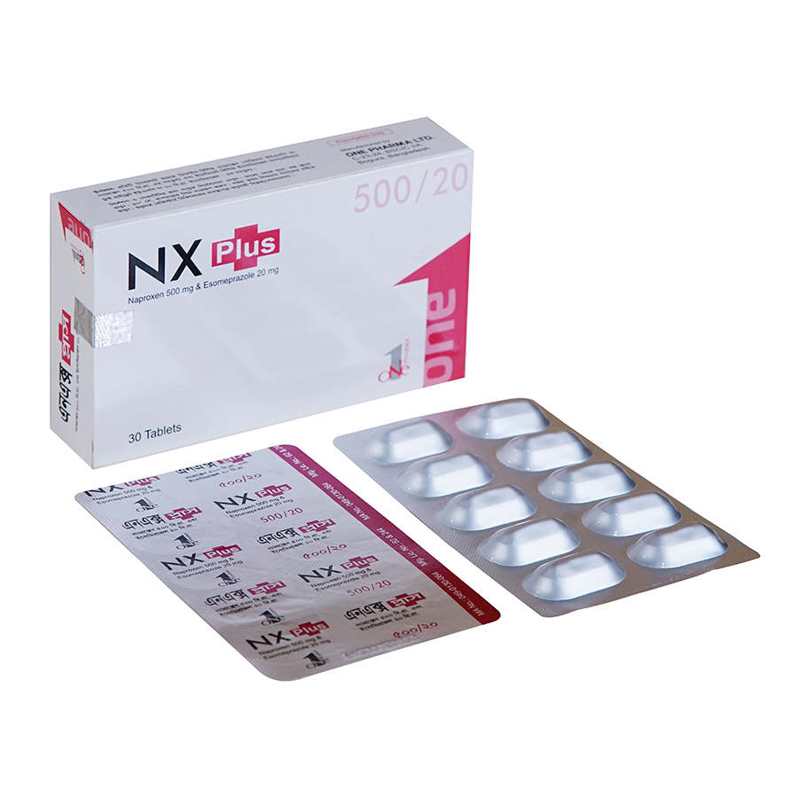 NX Plus 500 mg+20 mg Tablet (Delayed Release)