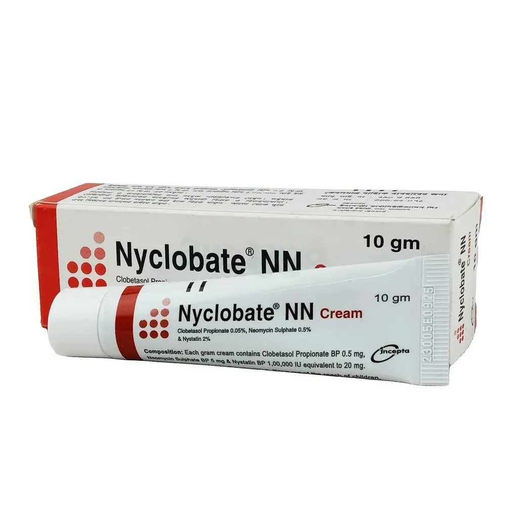 Nyclobate NN (0.5 mg+5 mg+1 Lac IU)/gm Cream