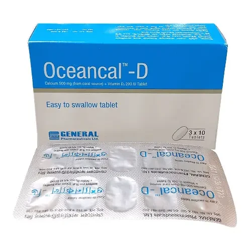 Oceancal-D 500 mg+200 IU Tablet