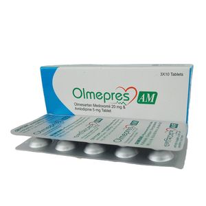 Olmepres AM 5 mg+20 mg Tablet